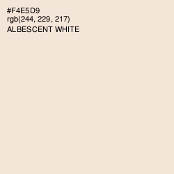 #F4E5D9 - Albescent White Color Image